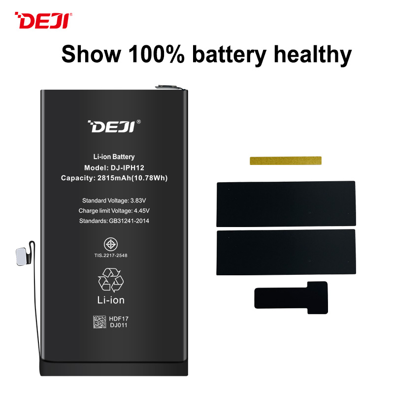 DEJI iPhone 12 Battery Shows 100% Health and Fully Compatible with the Phone