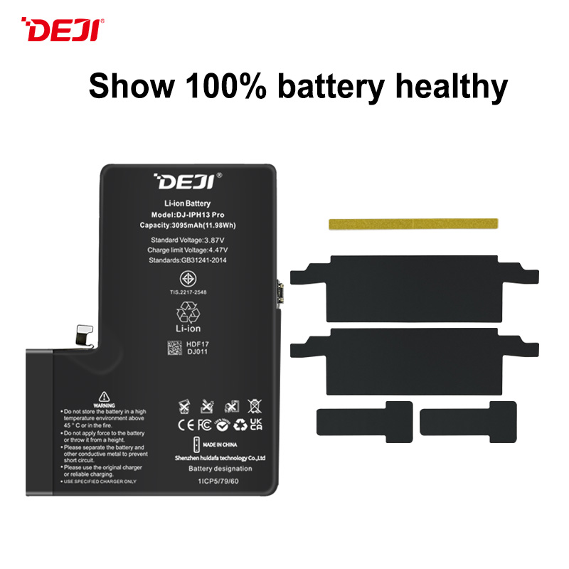 DEJI-iphone13pro-dj-battery-show-100%-health